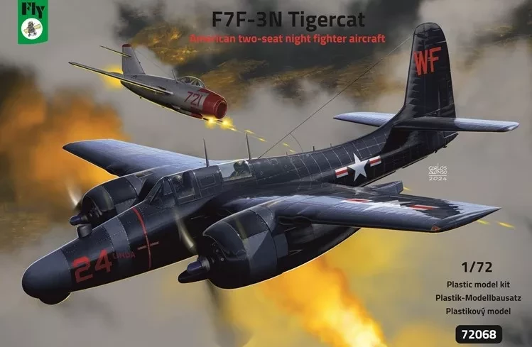FLY 72068 F7F-3N Tigercat American night fighter 1/72