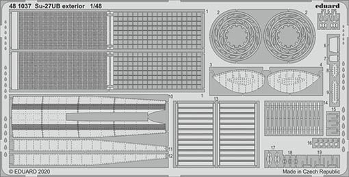 Eduard 481037 SET Su-27UB exterior (KITTYH.)