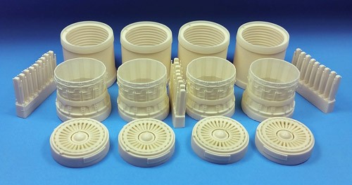 Barracuda Studios BCR48237 Rockwell B-1B Lancer Exhausts Late style no turkey feathers (designed to be used with Monogram and Revell kits) 1/48