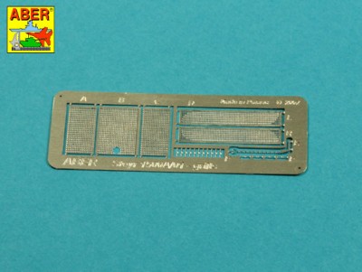 Aber 35G38 Grilles for Steyr Type 1500A/01 Command car (designed to be used with Tamiya kits) 1/35