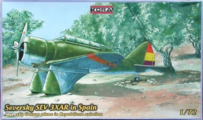 Kora Model 72120 Seversky SEV-3XAR in Spain 1/72
