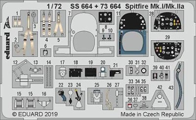 Eduard SS664 1/72 Spitfire Mk.I/Mk.IIa (AIRF)