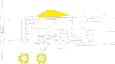 Eduard CX636 Mask A-1J (HAS / H.2000) 1/72
