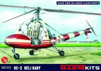 Sabre Kits SBK7032 HC-2 Heli Baby ex-AZ Model, new I-M canopy, new (3D-Printed) resin parts, new decals 1/72