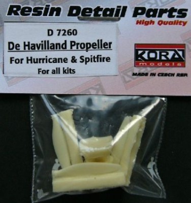 Kora Model D7260 De Havilland Propeller for Hurricane&amp;Spitfire 1/72
