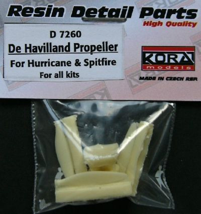 Kora Model D7260 De Havilland Propeller for Hurricane&Spitfire 1/72