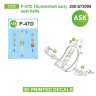 Art Scale 200-S72005 Republic P-47D Thunderbolt seat belts - 3D-printed decals 1/72