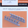 Eduard 648470 BRASSIN 1/48 Spitfire Mk.XIV exhaust stacks (AIRF)