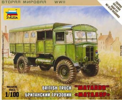 Звезда 6175 Британский грузовик &quot;Матадор&quot; 1/100