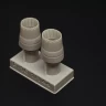 Brengun BRL144196 F-16 PW229 Engine nozzle (resin set) 1/144