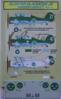 Kora Model DEC72179 Gl.Gladiator J8 (Swedish) Part II. декали декали 1/72