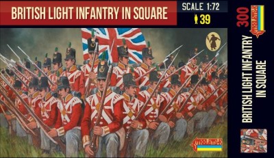 Strelets STR30072 British Light Infantry in Square Napoleonic 1/72