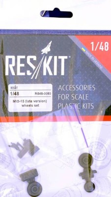 Reskit RS48-0080 148 MiG-15 (late) wheels set (HAS,TAM,TRUMP) 1/48