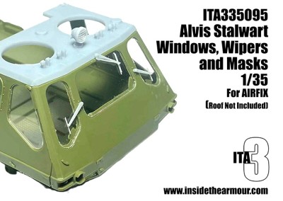 Inside the Armour ITA335095 Alvis FV622 STALWART replacement Windows and Wipers 1/35