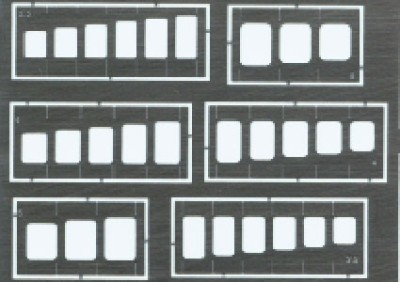 Eduard 00002 Oblong Square stensils Фототравление леерное ограждение