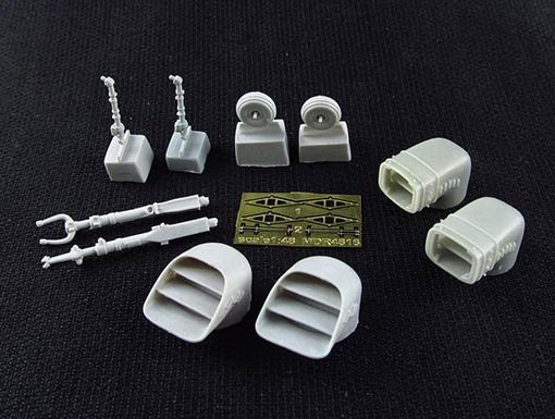 Metallic Details MDR4816 BAe Harrier GR7/GR9Swiveling nozzles and outrigger wheels 1/48