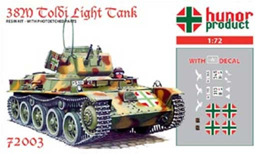 Hunor Product 72003 38M Toldi I. Light Tank 1/72