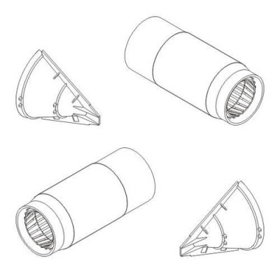 CMK 7189 TSR 2 - Intake FOD covers and Exhausts Airf. 1/72