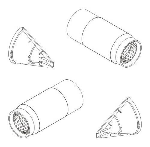 CMK 7189 TSR 2 - Intake FOD covers and Exhausts Airf. 1/72