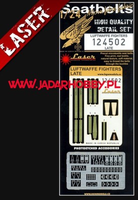 HGW 124502 Luftwaffe Fighters Late- Seatbelts (1/24) 1/24