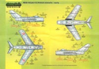 Model Maker Decals D48026 Mikoyan MiG-17/Lim-1/2 early version stencils 1/48