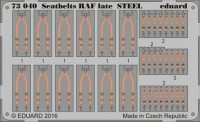 Eduard 73040 Seatbelts RAF late STEEL 1/72