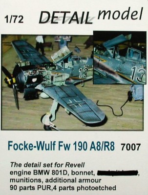 Detail Model DETMO7007 1/72 Fw 190 A8/R8 detail set (REV)