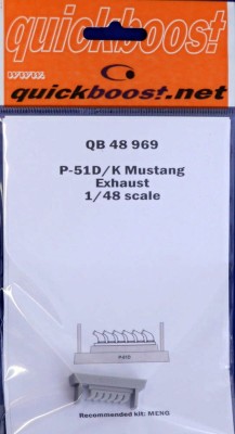 QuickBoost QB48969 P-51D/K Mustang exhaust (MENG) 1/48