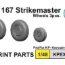 Kovozavody Prostejov EX408 BAC 167 Strikemaster - wheels (3 pcs.) 1/72