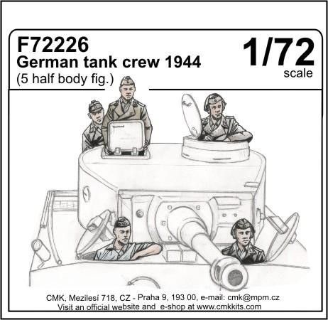 CMK F72226 German tank crew 1944 (5 half body figures) 1/72