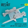 Reskit RS32-424 AGM-88 'Harm' missiles w/LAU-118 & adapter 1/32