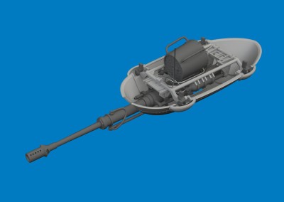 Eduard 6481158 Brassin Hs 129B Mk 101 Gun Pod Print (Takom) 1/48