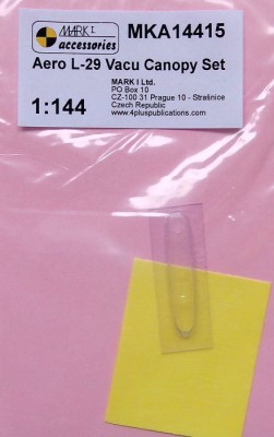 Mark 1 Models MKA-14415 Aero L-29 Vacu canopy &amp; mask 1/144