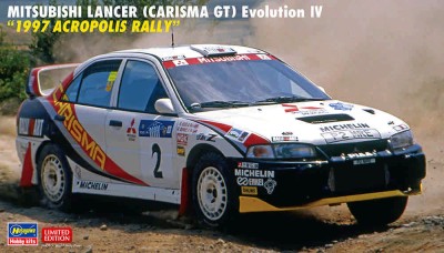 Hasegawa 20593 MITSUBISHI LANCER (CARISMA GT) Evolution IV &quot;1997 ACROPOLIS RALLY&quot; (Limited Edition) 1/24
