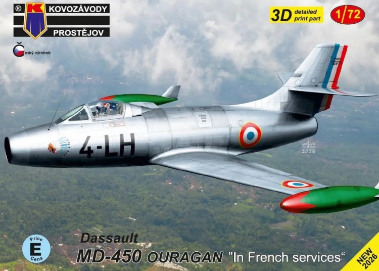 Kovozavody Prostejov 72531 MD-450 Ouragan/Toofani French serv. (3x camo) 1/72