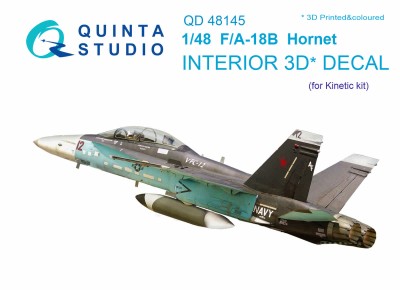 Quinta studio QD48145 F/A-18B (для модели Kinetic) 1/48