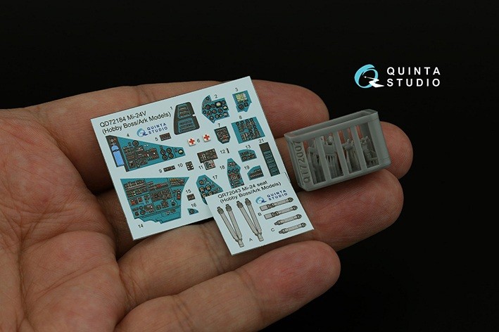 Quinta Studio QD+72184 Ми-24В (Hobby Boss/ARK Models) (с 3D-печатными деталями) 1/72