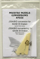 Maestro Models MMCK-7202 1/72 J35A/B/D conversion for SAAB 35 Draken