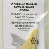 Maestro Models MMCK-7202 1/72 J35A/B/D conversion for SAAB 35 Draken