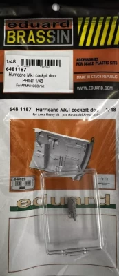 Eduard 6481187 BRASSIN Hurricane Mk.I cockpit door (ARMA) 1/48