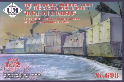 UniModel UMM-72698 Ilya Muromets WWII Armored Train 1/72