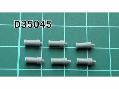 Zedval D35045 Система 902А/Б &quot;Туча&quot; (заряженная). Для современной Советской БТТ в комплекте 6 мортир, (материал — смола) 1/35