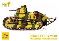 HAT 8114 2 x Renault FT-17 with Hotchkiss machine gun WWI A1035R Restocks Production 1/72