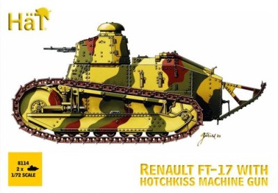 HAT 8114 2 x Renault FT-17 with Hotchkiss machine gun 1/72