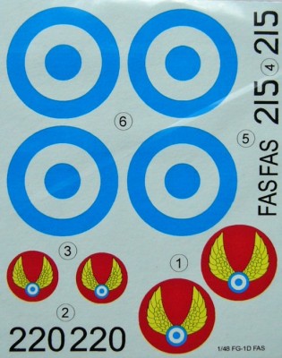 LF Model C4803 Decals for FG-1D Corsair FAS 1/48