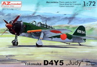 Az Model 76030 Yokosuka D4Y5 Judy IJN Bomber (3x camo) 1/72