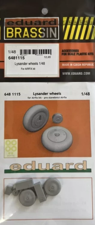 Eduard 6481115 BRASSIN Lysander wheels (AIRF) 1/48