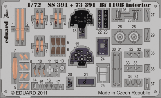 Eduard 73391 Bf 110B S.A.