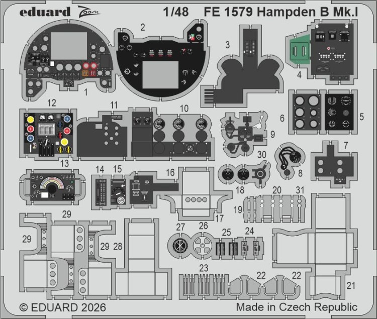 Eduard BIG49475 Hampden B Mk.I (ICM) 1/48