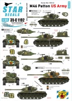 Star Decals 35-C1192 Korean War - US Army M46 Patton. 31st Infantry Regiment, 64th Tank Bn, 245th Tank Bn 1/35